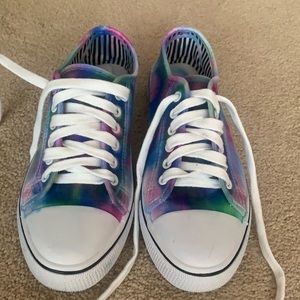 Hand made tie dye sneakers